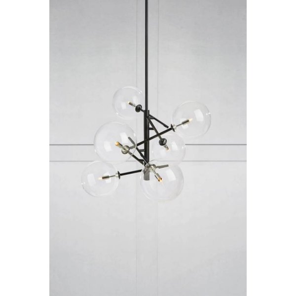 Andrew Taklampa Svart Med Klarglas