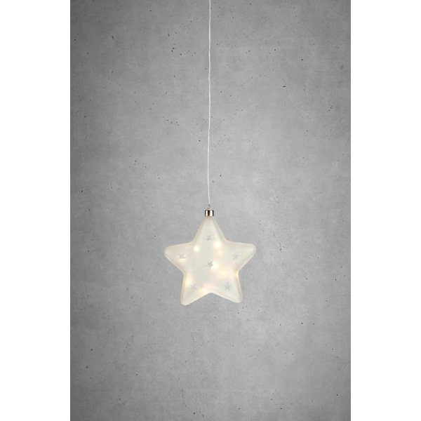 Lisette Stjärna I Glas 20cm LED