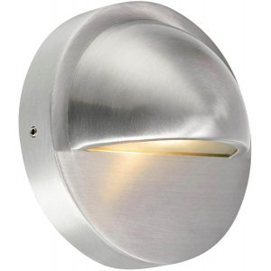 Garden24 Vägglampa 10cm 0,8W 3000K Aluminium IP44