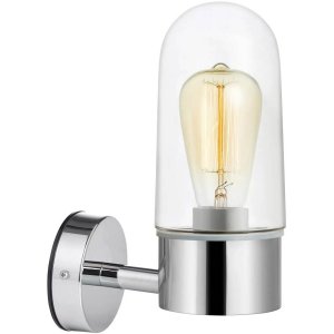 Zen Vägglampa Badrum Krom/Klar IP44