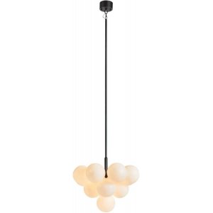 Merlot Taklampa Svart/Opal 56cm