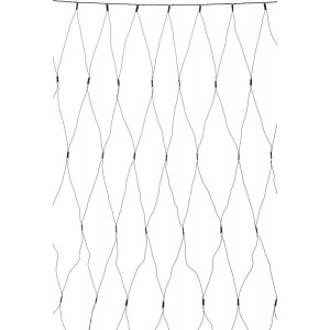 Garden24 Ljusnät 2x2m 160L 4W 2700K Svart IP44