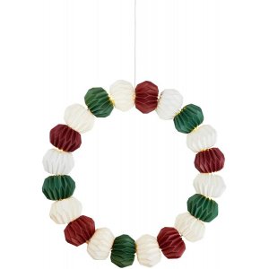 Tubby Batteridriven Dekorationsring 20L 48cm Vit/Grön/Röd