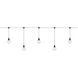 Garden24 Ljusslinga 7,5m 10L START Svart IP44