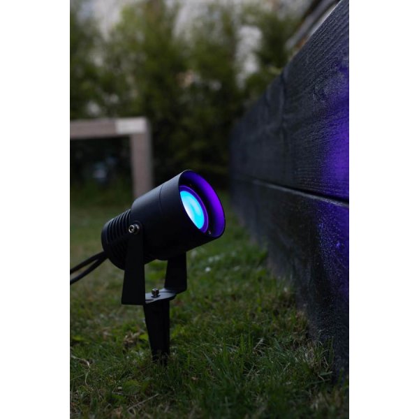 Garden24 Markspotlight 6W RGB Svart IP44