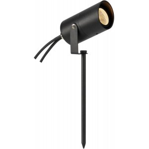 Garden24 Spotlight Cylinder 3W 3000K Svart IP44