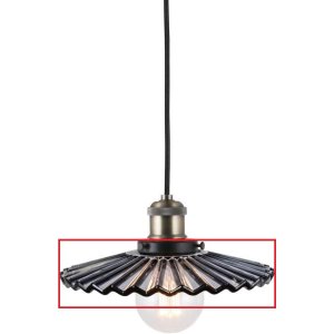 Reservglas till Cobbler Fönsterlampa Ø25cm Rök