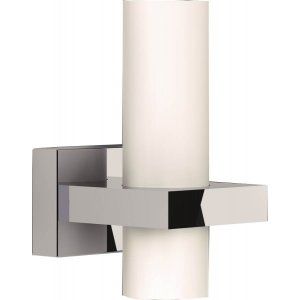 Milazzo Vägglampa Krom / Opalvit
