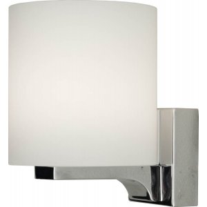 Menfi Vägglampa Krom / Opalvit