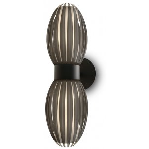 Tentacle Duo Vägglampa 34cm Svart/Rökfärgad