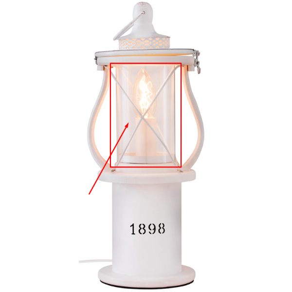 Reservglas till Bordslampa 1898