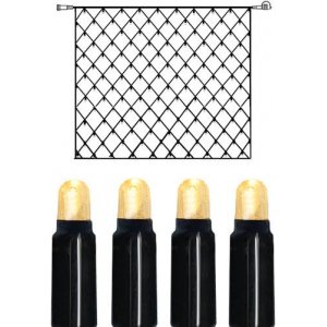 copy of Ljusnät System LED 3x3m Varmvit Svart Kabel