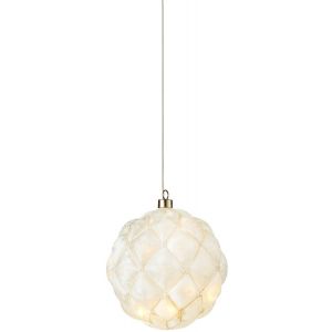 Pearl Dekoration 15cm Vit