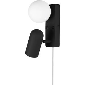 Vägglampa Doppio Svart