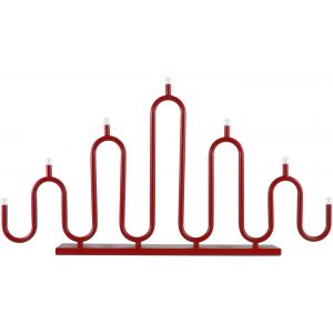 Adventsljusstake Noel 7 Röd