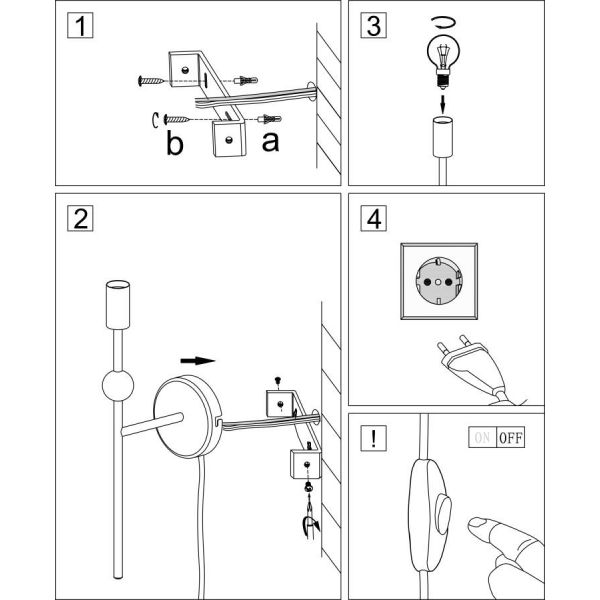 Astrid Vägglampa Borstad Mässing