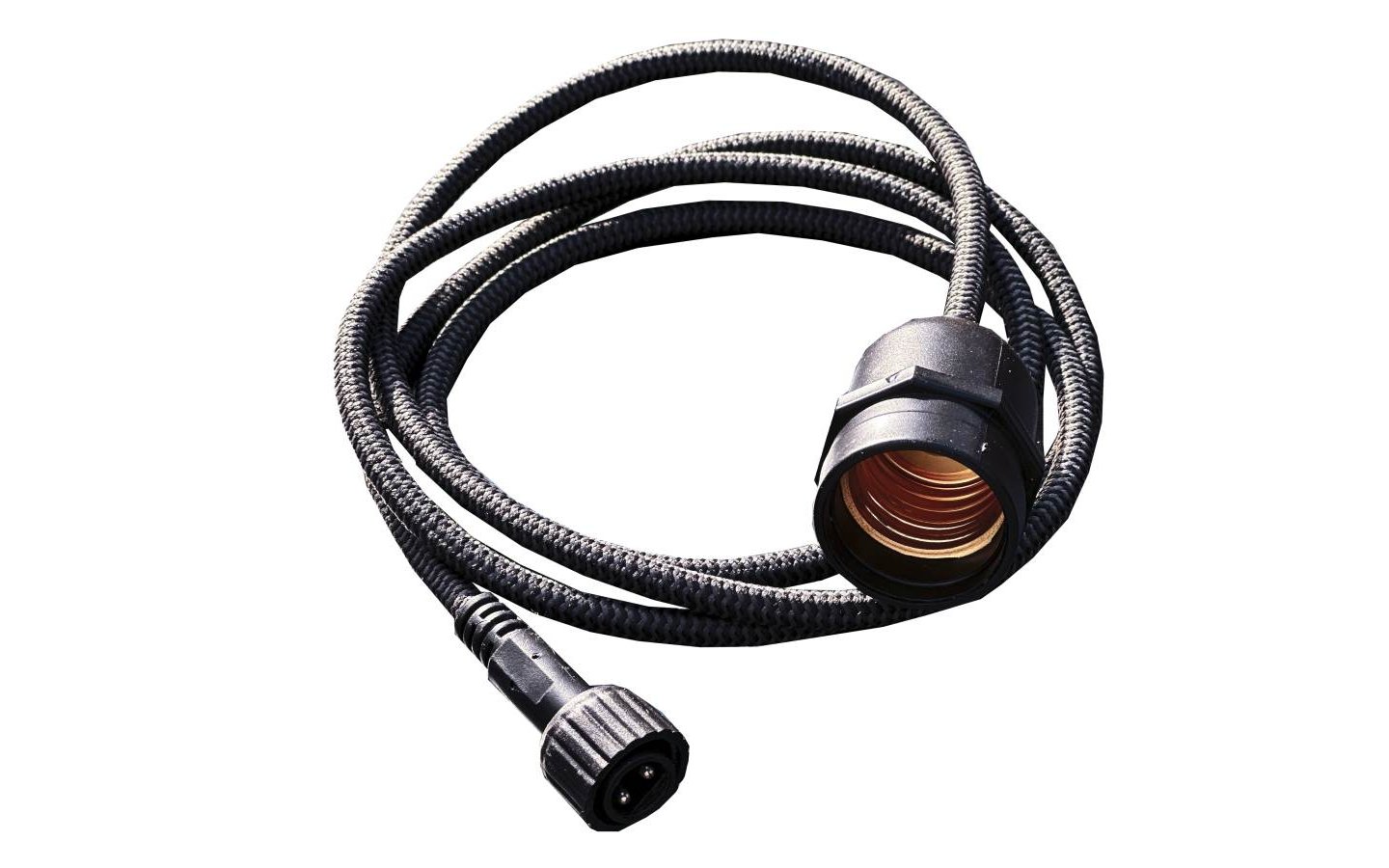 Gravity Pendel E27 1,5m Svart/Grå Textilkabel Lightson