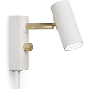 Cato Vägglampa LED GU4 Mattvit/Mässing