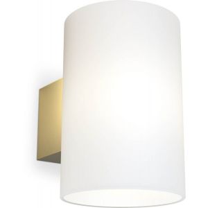 Vägglampa Evoke L Satin Brass/Opal Glas