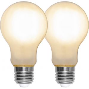 LED-lampa E27 A60 Frosted 2-pack
