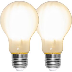 LED-lampa E27 A60 Frosted 2-pack