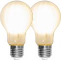 LED-lampa E27 A60 Frosted 2-pack