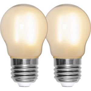 LED-lampa E27 G45 Frosted 2-pack