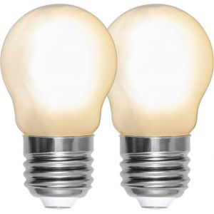 LED-lampa E27 G45 Frosted 2-pack