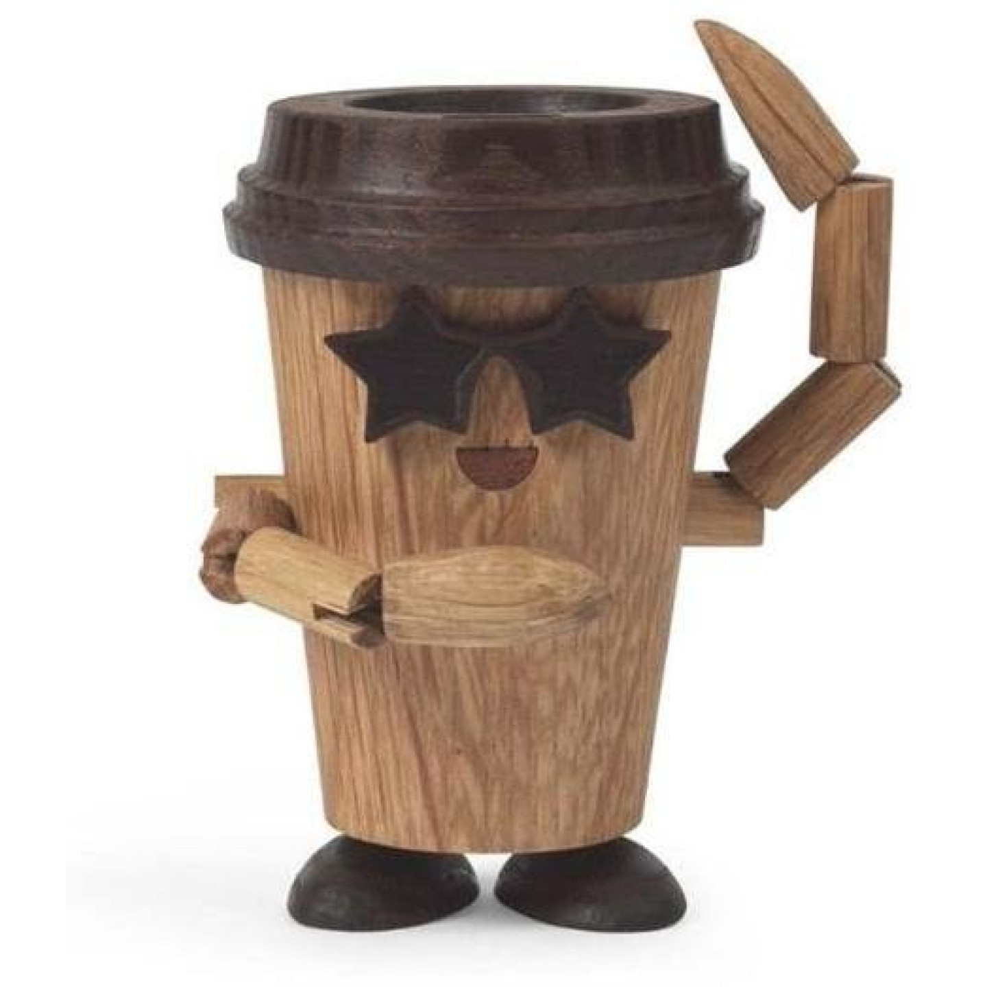 Esther Espresso To go coffee Trädekoration 8,5 cm Ek