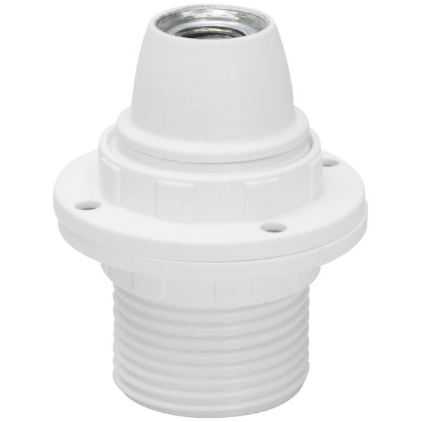 Lamphållare, Ojordad, Vit, E14