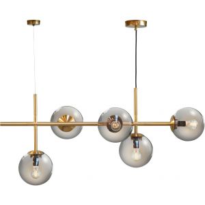 Como Taklampa 93cm Rök/Mässing