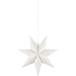 Blank Hängande Stjärna 45cm Vit