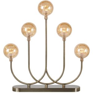 Enys Ljusstake 5L Antik Mässing/Amber