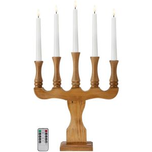 Rydboholm Ljusstake 5L Betsad Brun B/O