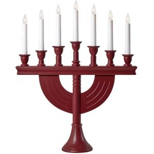 Torpa Ljusstake 7L Röd