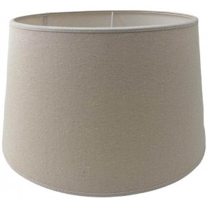 Engelska Fröskal Lampskär Beige Oval (H13 cm B20/17 cm D14/10,5 cm)