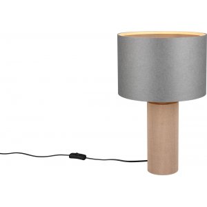 Canio Bordslampa 48cm E27 trä/grå