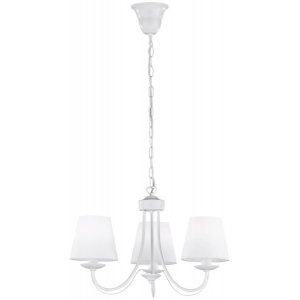 Cortez ljuskrona 3-delad E14 matt vit