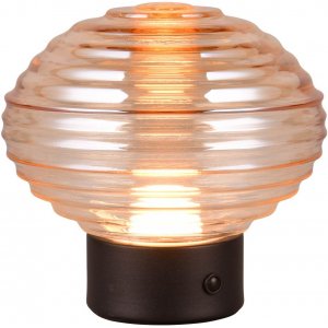 Earl Bordslampa LED matt svart/bärnstensfärgad uppladdningsbar