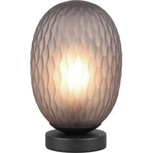 Facette Bordslampa E27 matt svart/rökfärgad