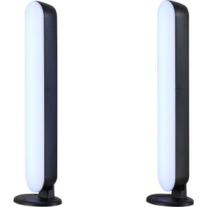 Game Bordslampa LED 2 kpl svart RGB