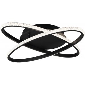 Lane Taklampa LED mattsvart/kristalleffekt 4000K