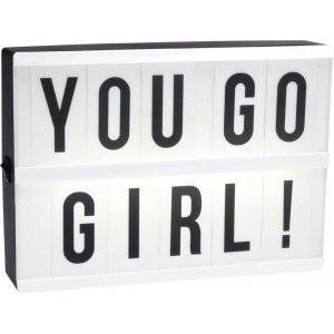 Ljuslåda LED A5 med 90 bokstäver