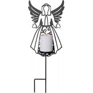 copy of Flamme Batteridriven Gravljus Angel 18cm Timer 200h Vit