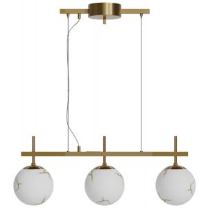 Bellagio Taklampa 82cm Mässing/Vit