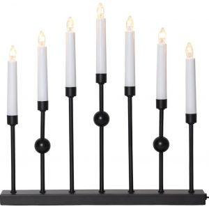 Ljusstake Gustavo Svart