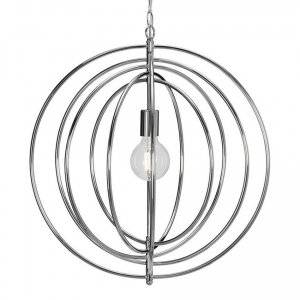 Saturnus Taklampa Krom