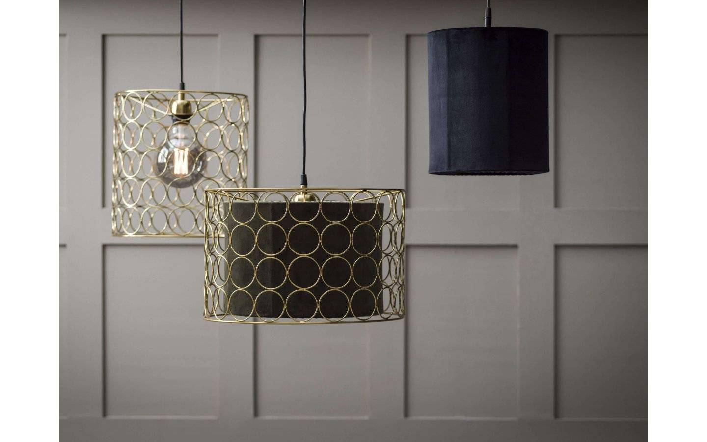 Ring Taklampa 40cm Svart