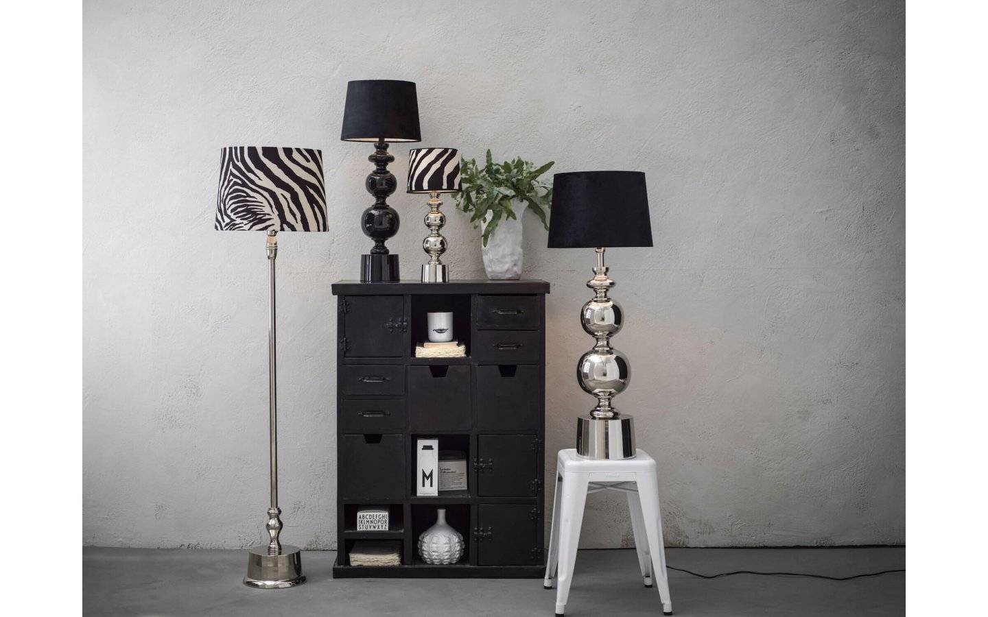 Sofia Lampskärm Sammet Ø35cm Svart