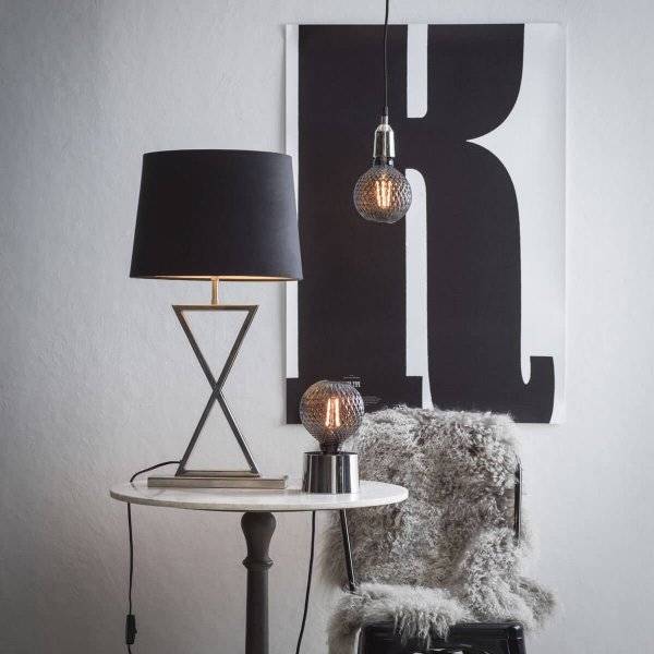 Sofia Lampskärm Sammet Ø35cm Svart